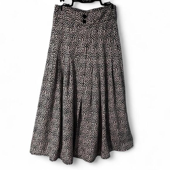 Black and white midi skirt - Picture 1 of 7